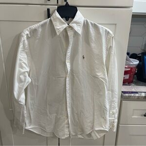 Ralph Lauren women’s White Casual Button Down Shirt